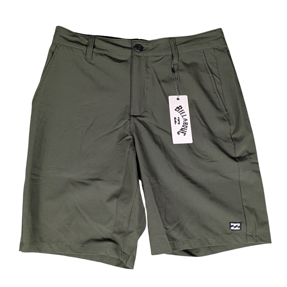 Billabong Hybrid Shorts Mens 29 Olive Green Performance Stretch NWT